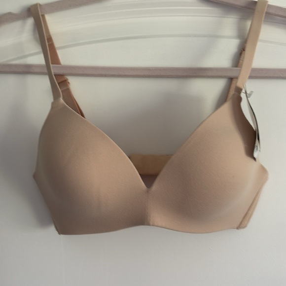 NWT Wacoal womens How Perfect Wire Free T-shirt Bra, sand, 30C - Picture 5 of 6